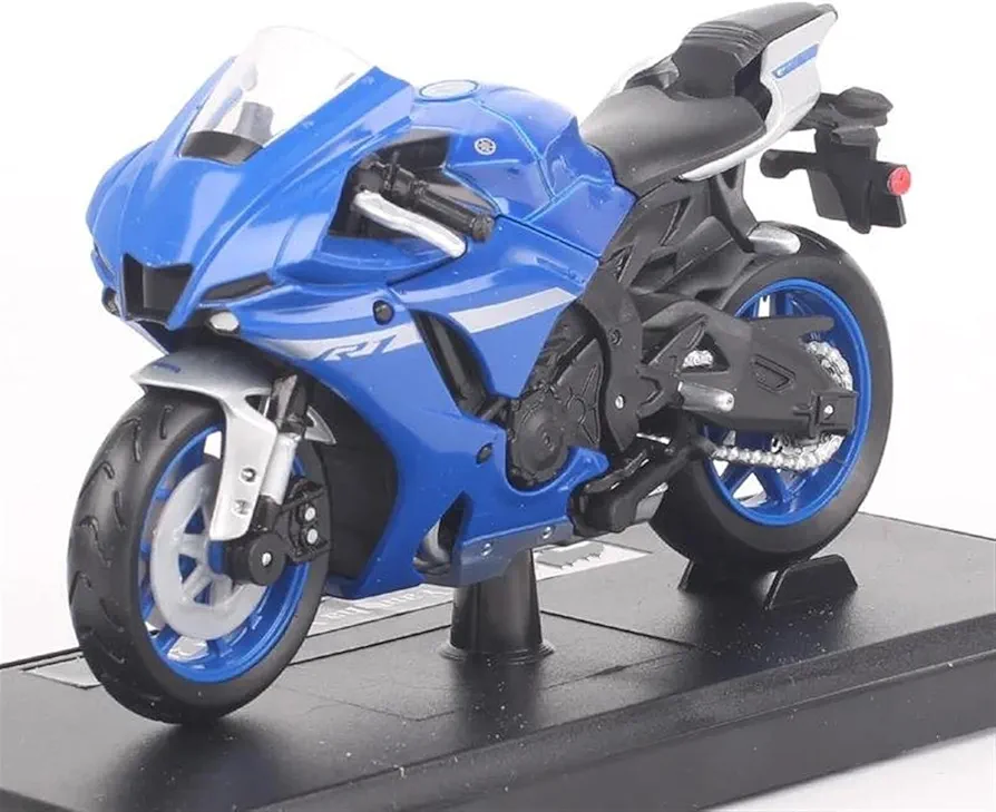 Die Cast Motorcycle 1:18 Scale for Yamaha YZF-R1 YZFR1 2021 Motorcycle Racing Diecast and Toy Car Model Souvenir Display Motorcycle Toys