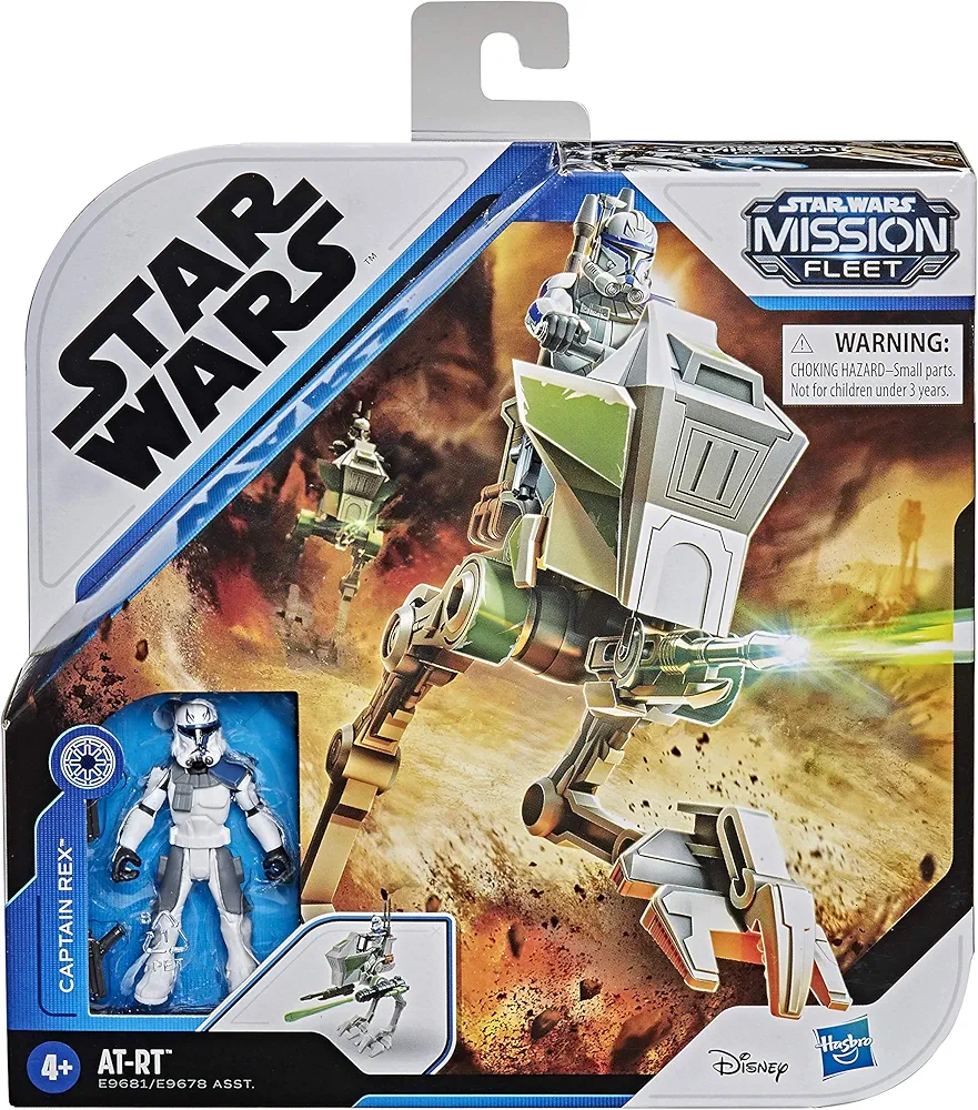 STAR WARS Mission Fleet Expedition Class Captain Rex Clone Combat 2.5-Inch-Scale Figure and Vehicle, Toys for Kids Ages 4 and Up