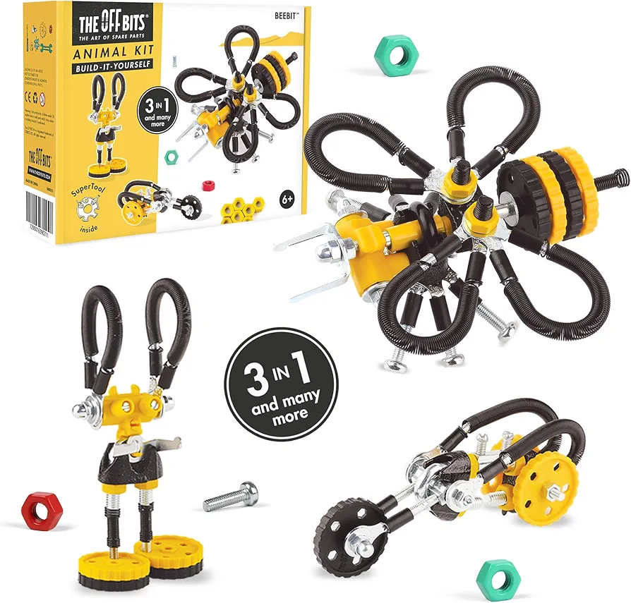 Stem Building Toys, Educational Build Your Own Robot Toy for Kids Age 6 7 8 9+ Year Old Boys and Girls, Animal Stem Toys Engineering Kit, Construction Toys Steam Gift - Bee