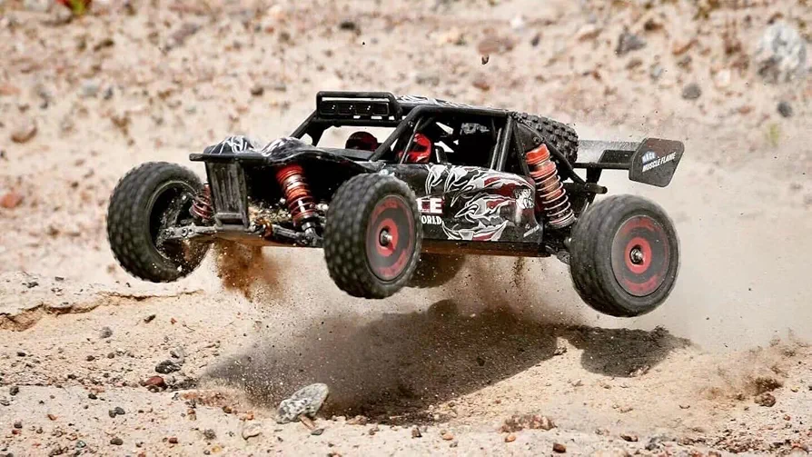 WLtoys High-Speed RC Car 124016 V2 1/12 4WD 75km/h High-Speed Brushless Motor Off-Road Remote Control Drift Climbing RC Racing Car Adults,Kids Toys (124016 2 * 2200)