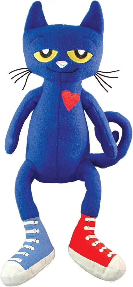 MerryMakers Pete the Cat Plush Doll, 14.5-Inch , Blue