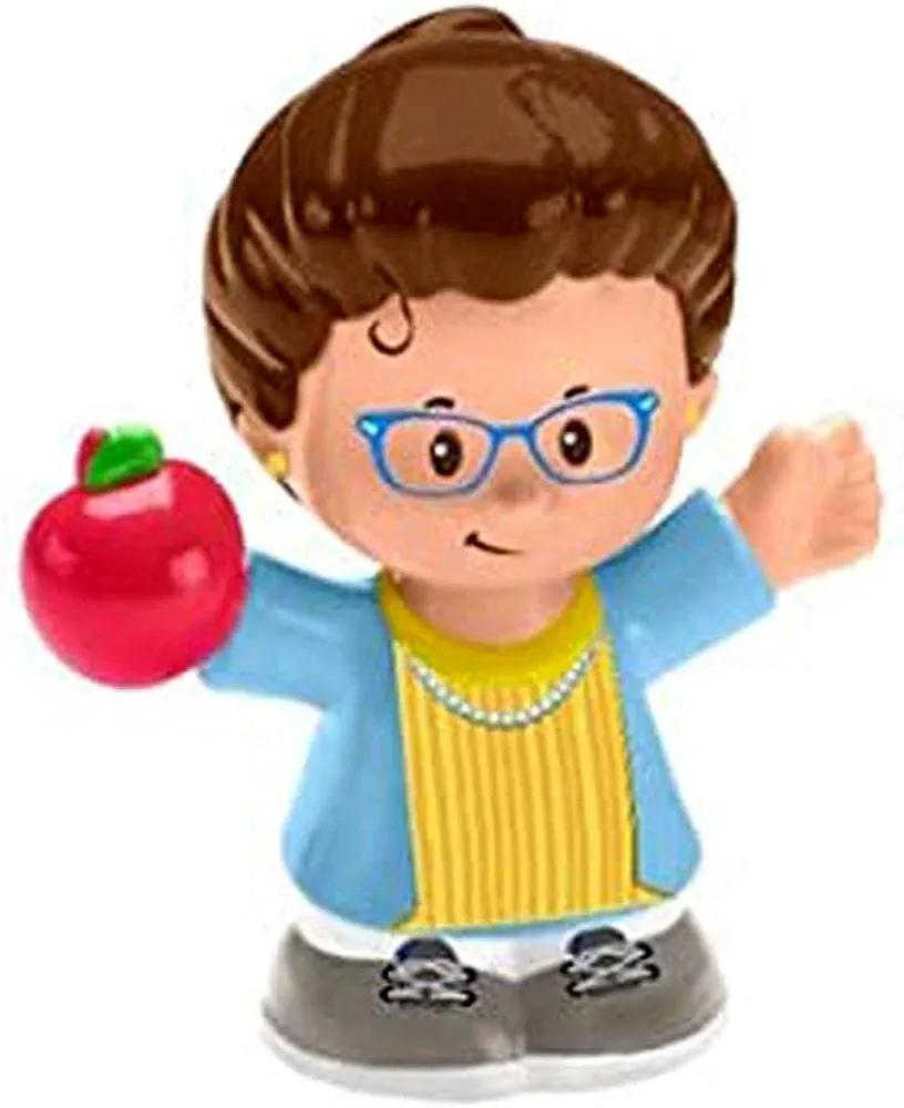 Replacement Part for Fisher-Price Little People Friendly School Playset - GCK46 ~ Female Teacher Carrying an Apple