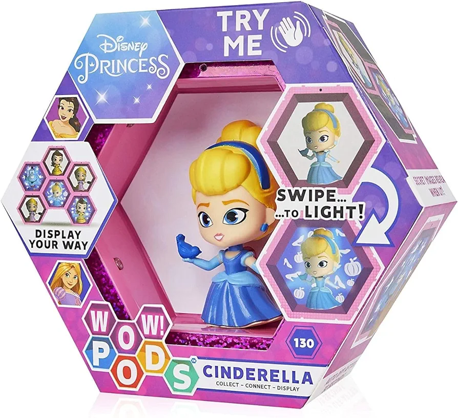 WOW! PODS Disney Princess Collection - Cinderella Collectable Light-Up Figure