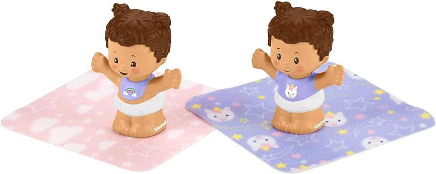 Fisher-Price Little People Snuggle Twins, Figure Set for Toddlers