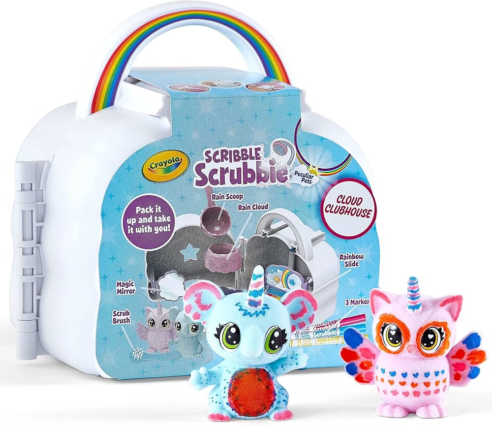 Crayola Scribble Scrubbie Cloud Playset, Toy for Kids, Gift, Ages 3, 4, 5, 6