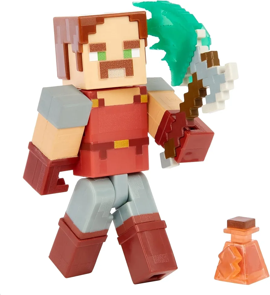 Mattel Minecraft Dungeons 3.25-in Collectible Battle Figure and Accessories, Based on Video Game, Imaginative Story Play Gift for Boys and Girls Age 6 and Older