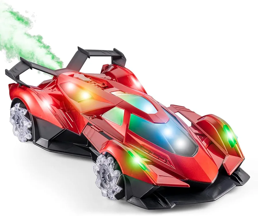 SASBSC Lamborghini Remote Control Car for Boys 4-7 8-12 Fast RC Drift Car with 360° Rotation, Spray, Music & Lights 1:12 Chargeable Sport Race Toy Car Gifts for Kids (Red)