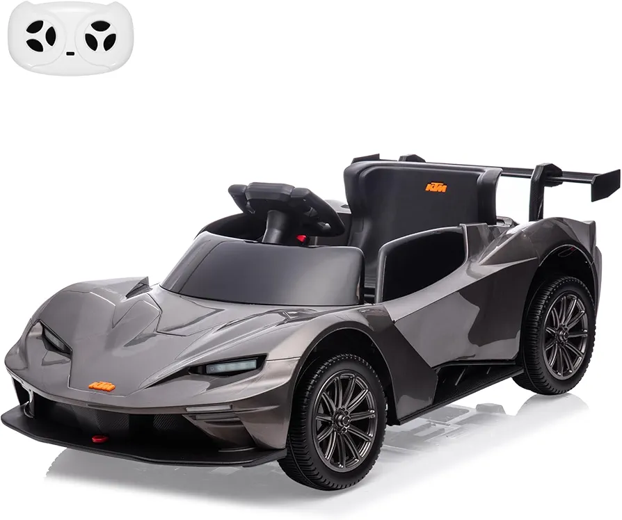 Ride on Sports Car, 12V 7AH Battery Powered Electric Ride on Car with Remote Control, Horn, USB, Music, LED Headlights for Kids, Ride On Toy for Kids