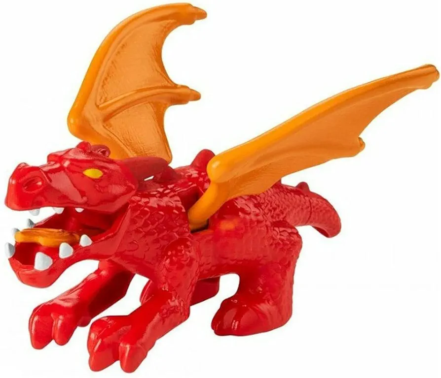 Imaginext Replacement Parts for Fisher-Price Blazing Battler's Dragon Playset - HCG66 ~ Replacement Red and Orange Dragon