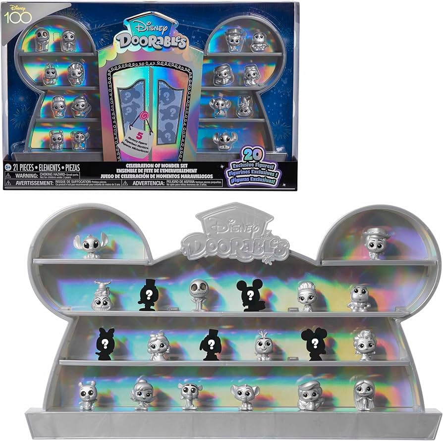 Disney Doorables Disney100 Celebration of Wonder Set, 21-piece Collectible Figure Set, Kids Toys for Ages 5 Up by Just Play