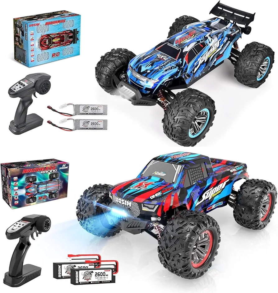 Hosim Brushless RC Cars, 1:10 68+ KMH High Speed Remote Control Car for Adults Boys