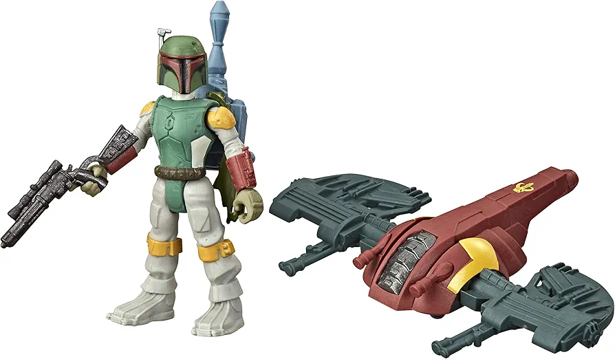 STAR WARS Mission Fleet Gear Class Boba Fett Capture in The Clouds 2.5-Inch-Scale Figure and Vehicle, Toys for Kids Ages 4 and Up