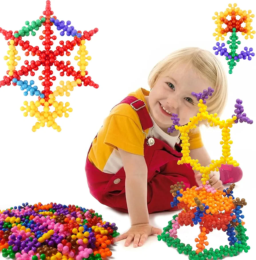 200 Pcs Interlocking Set, Interactive Preschool Learning Toys, Special Building Toys for Toddlers 3-5,Stem Toys for 3 Year Old+ Essential Kids Educational Toys.