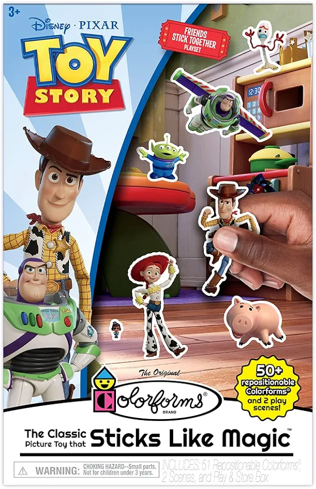 Colorforms — Disney Toy Story Box Set — Pieces Stick Like Magic — Scenes and Pieces for Storytelling Play! — Ages 3+