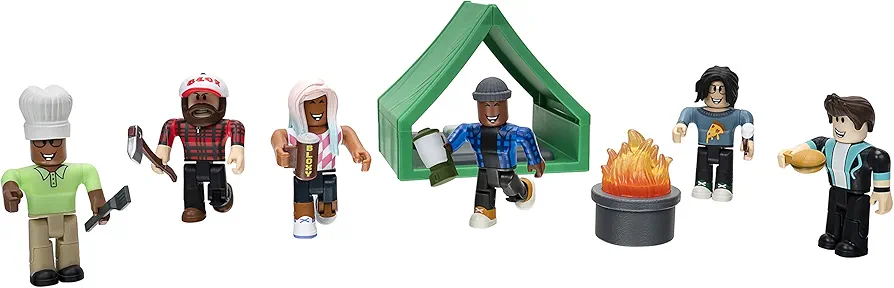 Roblox Action Collection - Welcome to Bloxburg: Camping Crew Playset [Includes Exclusive Virtual Item]