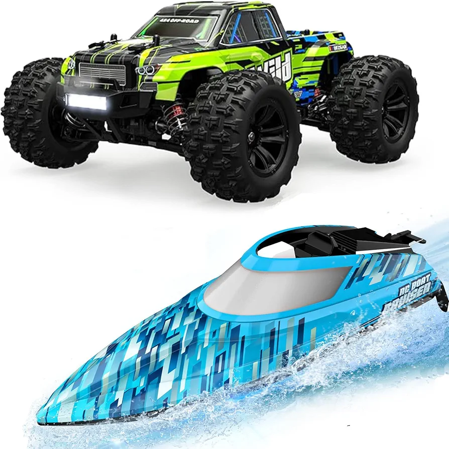 BEZGAR RC Car and Boat Remote Control Car HP161S and Remote Control Boat TX124