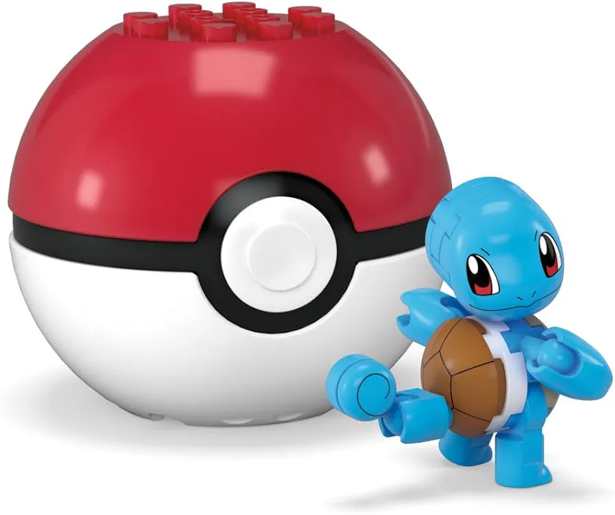 MEGA Pokémon Construction Toy Pokémon Evergreen Squirtle Ball for Kids Ages 6 and Up