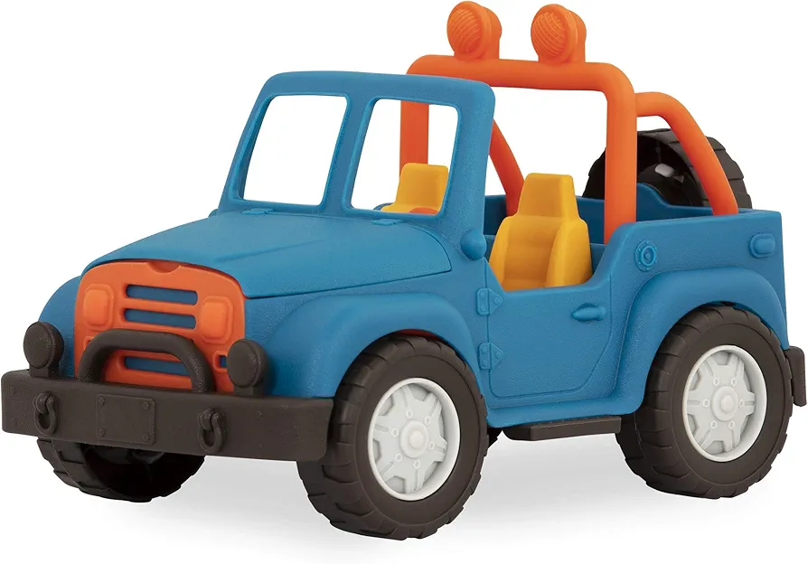 Battat- Wonder Wheels- Blue Toy 4x4 – Off-Road Toy Truck – Pretend Play- Recyclable Materials- 1 year +