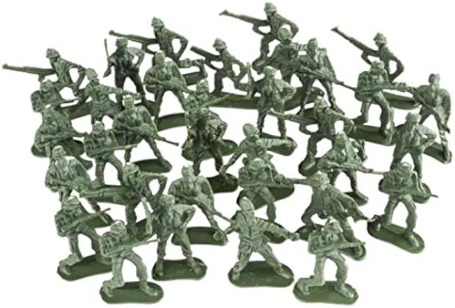 OIG Brands 144 PCS Toy Soldiers and Army Men Action Figures - Diverse Military Toys Playset for Creative Kids, Perfect Plastic Army Men Playset for boys and girls