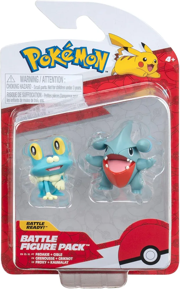 POKEMON BATTLE FIGURE GIBLE and FROAKIE