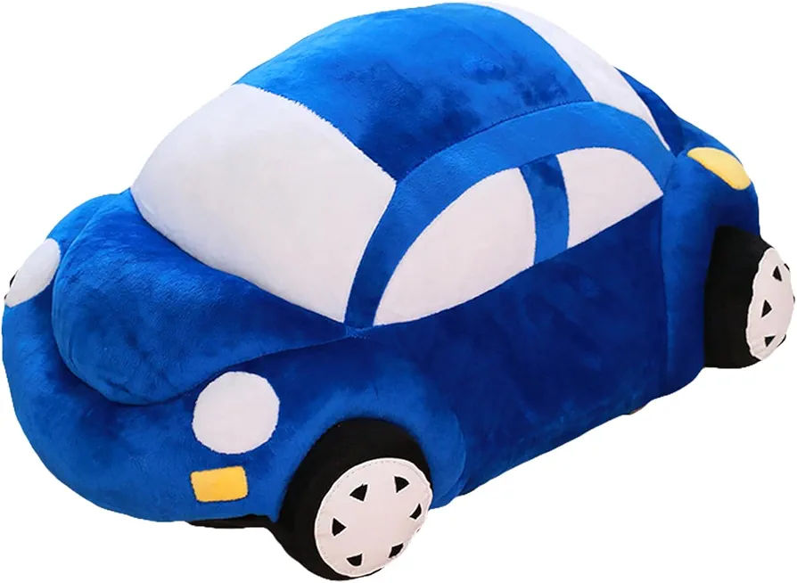 Car Plush Blue Stuffed Car Shaped Pillow Cute Toy Decor Gifts for Kids 11.8 inch