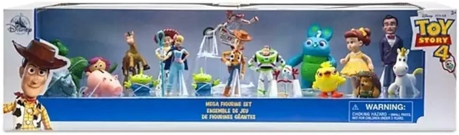 Ornaments Disney Store Toy Story 4 Mega 19 Figure Figurine Set Playset Buzz Woody Forky ...