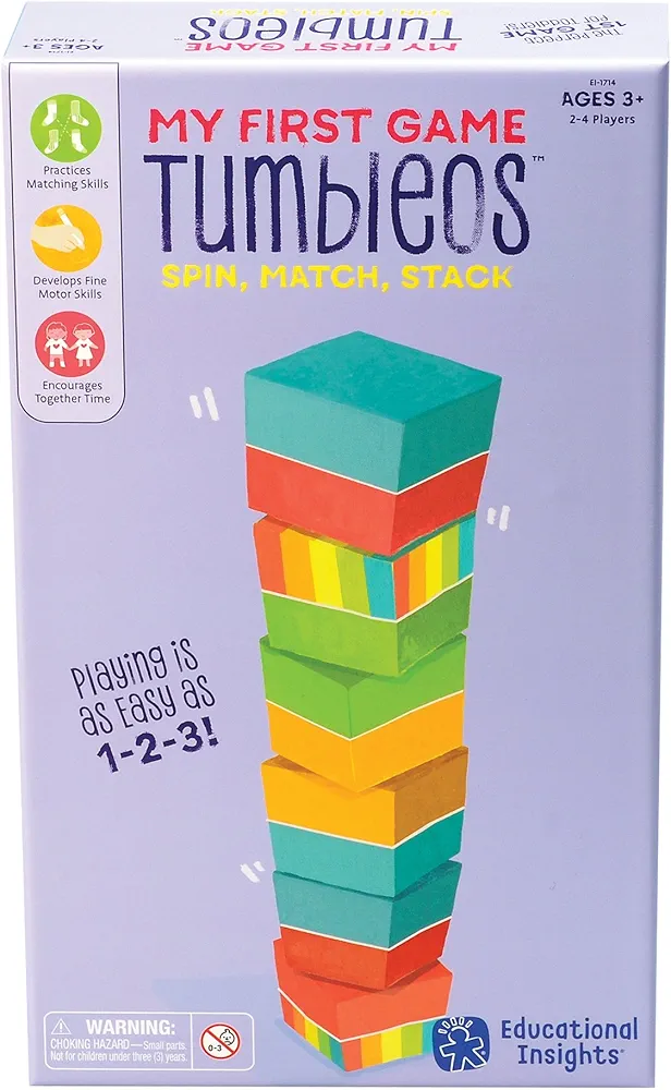 Educational Insights My First Game: Tumbleos, Stacking & Counting Game, Toddler Toys, Ages 3+