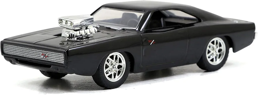 Jada Toys Fast & Furious 1:55 Dom's Dodge Charger R/T Build N' Collect Die -cast Model Kit, Toys for Kids and Adults