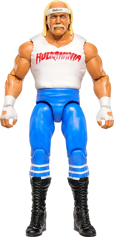 Mattel WWE Action Figure, 6-inch Collectible Hulk Hogan with 10 Articulation Points & Life-Like Look