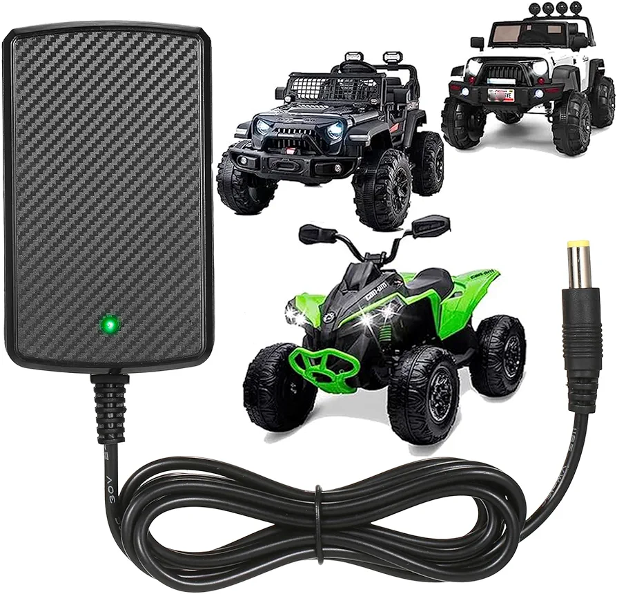 24V Charger for Kids Ride On Car Toys 24 Volt Battery Charger Best Choice Products Wrangler SUV Kid Trax Dynacraft Toy Car 24v Universal Charger Kids Electric Battery Power Supplies