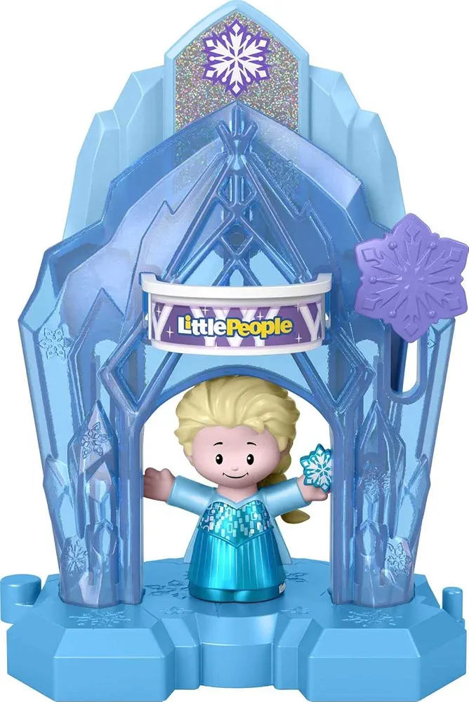 Fisher-Price Little People Toddler Toy Disney Frozen Elsa’s Palace Playset with Figure for Preschool Pretend Play Kids Ages 18+ Months