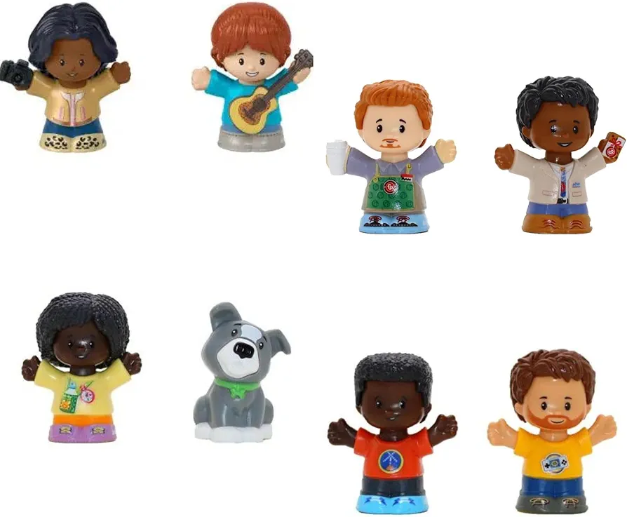 Fisher-Price Little People Toddler Toys Bundle of 4 Figure Packs with Many Characters Mix 2 (8 Figures Total)