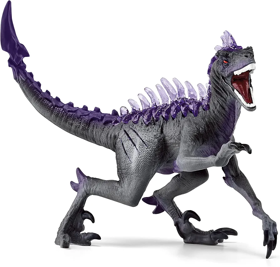 Schleich Eldrador Monster Creatures Shadow Raptor Dinosaur Figurine - Wild Prehistoric Mythical Fantasy Dinosaur Creature, Magic Action Figure Toy for Boys and Girls, Gift for Kids Age 7+