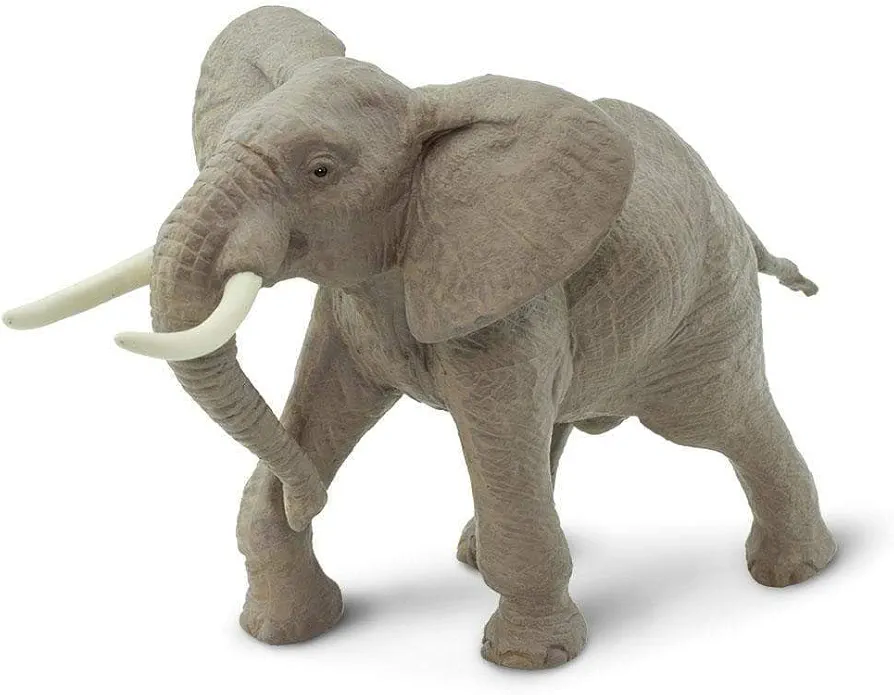 Safari Ltd. African Bull Elephant Figurine - Realistic 7.6" Wildlife Figure - Educational Toy for Boys, Girls, and Kids Ages 3+