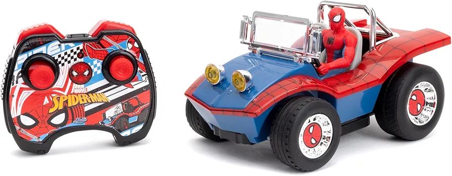 Marvel 1:24 Spider-Man Buggy RC Radio Control Cars, Toys for Kids and Adults