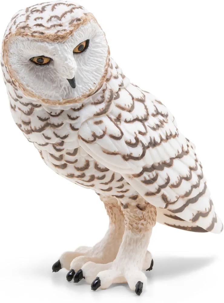 Papo -hand-painted - figurine -Wild animal kingdom - Snowy Owl -50167 -Collectible - For Children - Suitable for Boys and Girls- From 3 years old