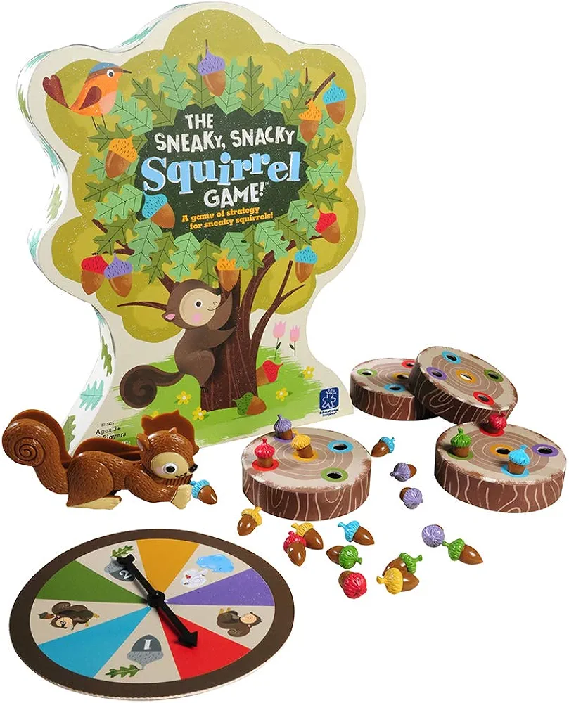 Educational Insights The Sneaky, Snacky Squirrel Board Game - Educational Games for Kids Ages 3+, Board Games for Toddlers, Gifts for Kids