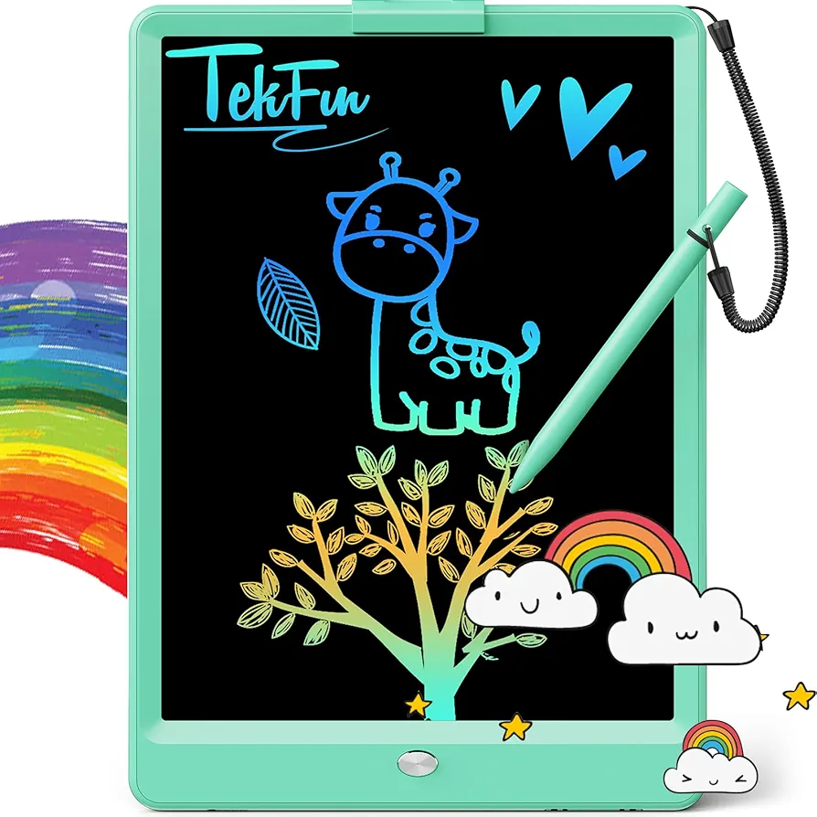 TEKFUN Kids Toys 10Inch LCD Writing Tablet, Mess Free Coloring Doodle Board, Drawing Pad for Kids Games Educational Toys for Ages 3-10 Girls Boys (Green)