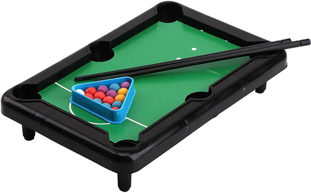 Toys Toy Mini Game Pool Portabl Tables Table for Home Party Billiards Game Desktop Education Preschool, Standard, White