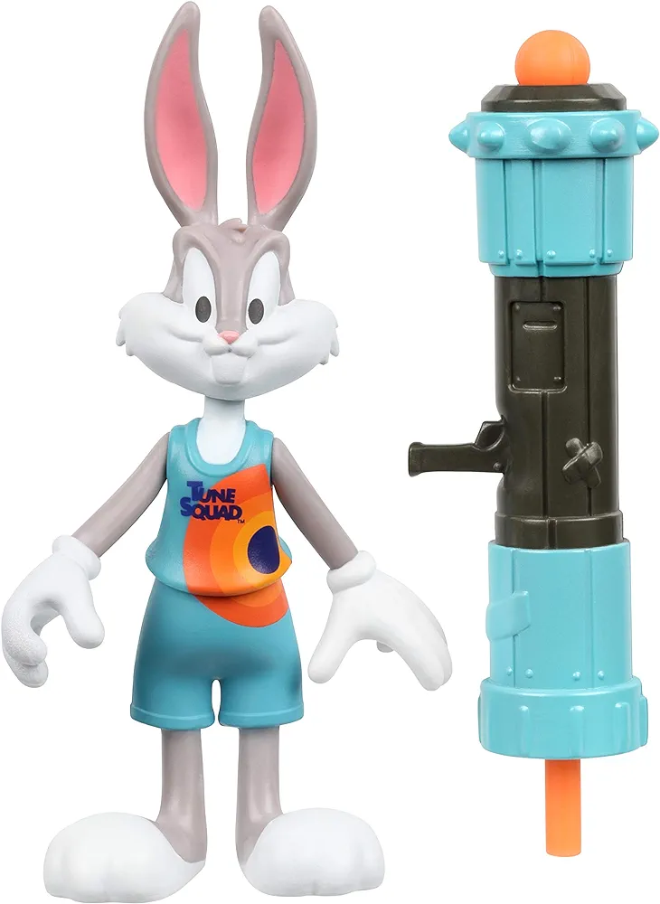 Moose Toys Space Jam: A New Legacy - Baller Action Figure - Bugs Bunny with Acme Blaster 3000