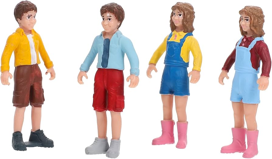 Kisangel 1 Set Character Model Standing People Figures People Scale Models Architectural People Figures People Figurines Scale People Hand Painted Figures Miniatures Pretend PVC Girl Child