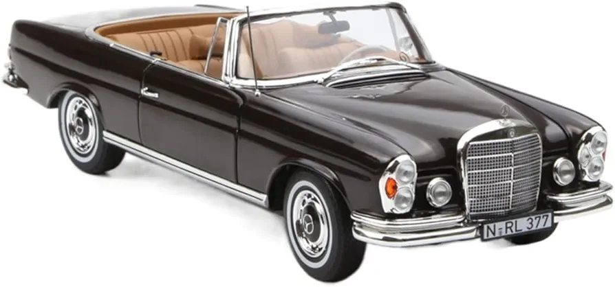 Scale model cars for Mercedes 280 SE Cabriolet 1969 1:18 Casting Car Model Children's Pullback Car Toy Car Toy Car Model