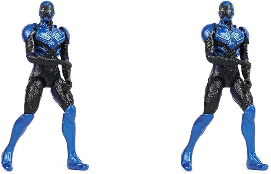 DC Comics, Hero-Mode Blue Beetle Action Figure, 12-inch, Easy to Pose, Blue Beetle Movie Collectible Superhero Kids Toys for Boys & Girls, Ages 3+ (Pack of 2)