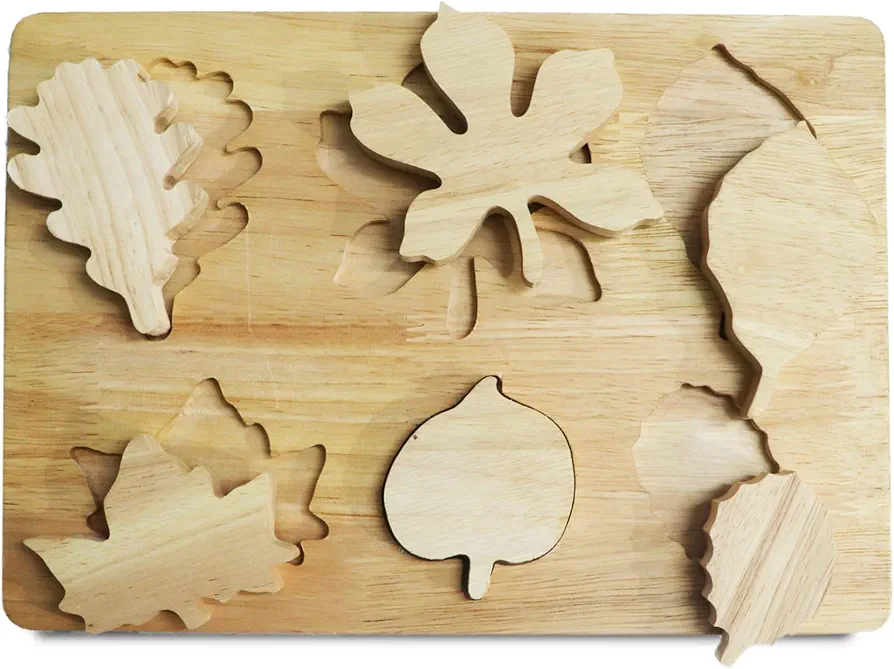 Wooden Leaf Puzzle - Montossori Puzzle Board - Educational Toys - Sensory Play - Pretend Play - Toddler Gift - Waldorf Toys - Busy Board - Preschool Activity's - Skill Development - Indoor Activity's