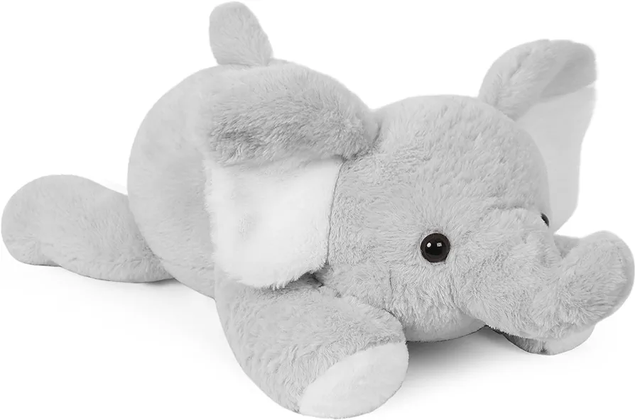 Elephant Weighted Stuffed Animals, 5 Pounds Weighted Plush Toy 27" Comfort Big Weighted Throw Pillow Cute Elephant Plush Gifts for Kids & Adults(Gray Elephant, 27 Inch | 5 lbs)