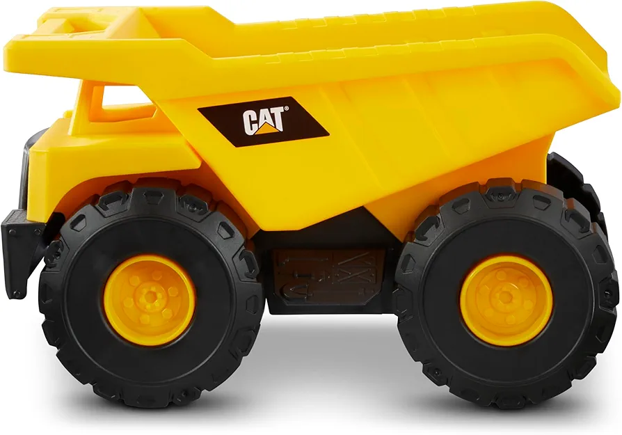 CAT Construction Toys, CAT Dump Truck Toy Construction Vehicle – 10" Plastic Action Vehicle with Articulated Buckets for Indoor & Outdoor Play. Ages 3+