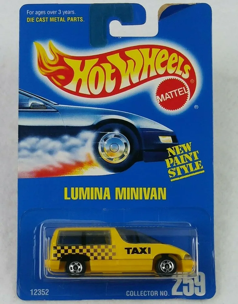 Hot Wheels Chevy Lumina Minivan Taxi 1:64 Scale Collectible Die Cast Metal Toy Car Model #259