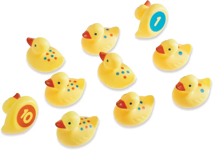 Learning Resources Number Fun Ducks - 10 Pieces, Ages 18+ months Toddler Learning Toys, Preschool Toys, Toddler Bath Toys, Baby Bath Toys