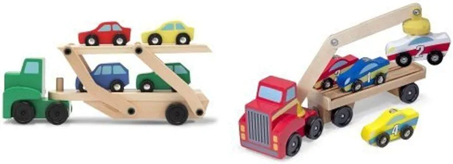 Melissa & Doug Car Carrier and Magnetic Car Loader