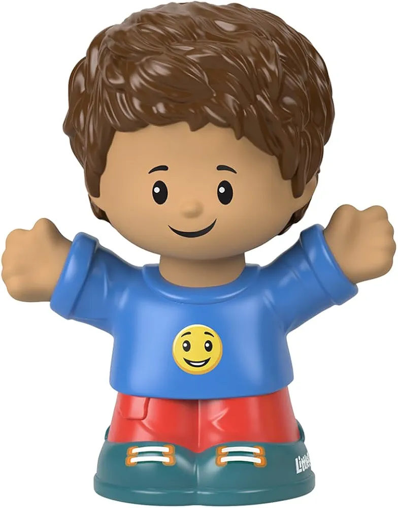 Replacement Part for Fisher-Price Little People Playset - HHR45 ~ Boy Figure Jack Wearing Smiley Face Shirt ~ Works Great with Any Little People Playset